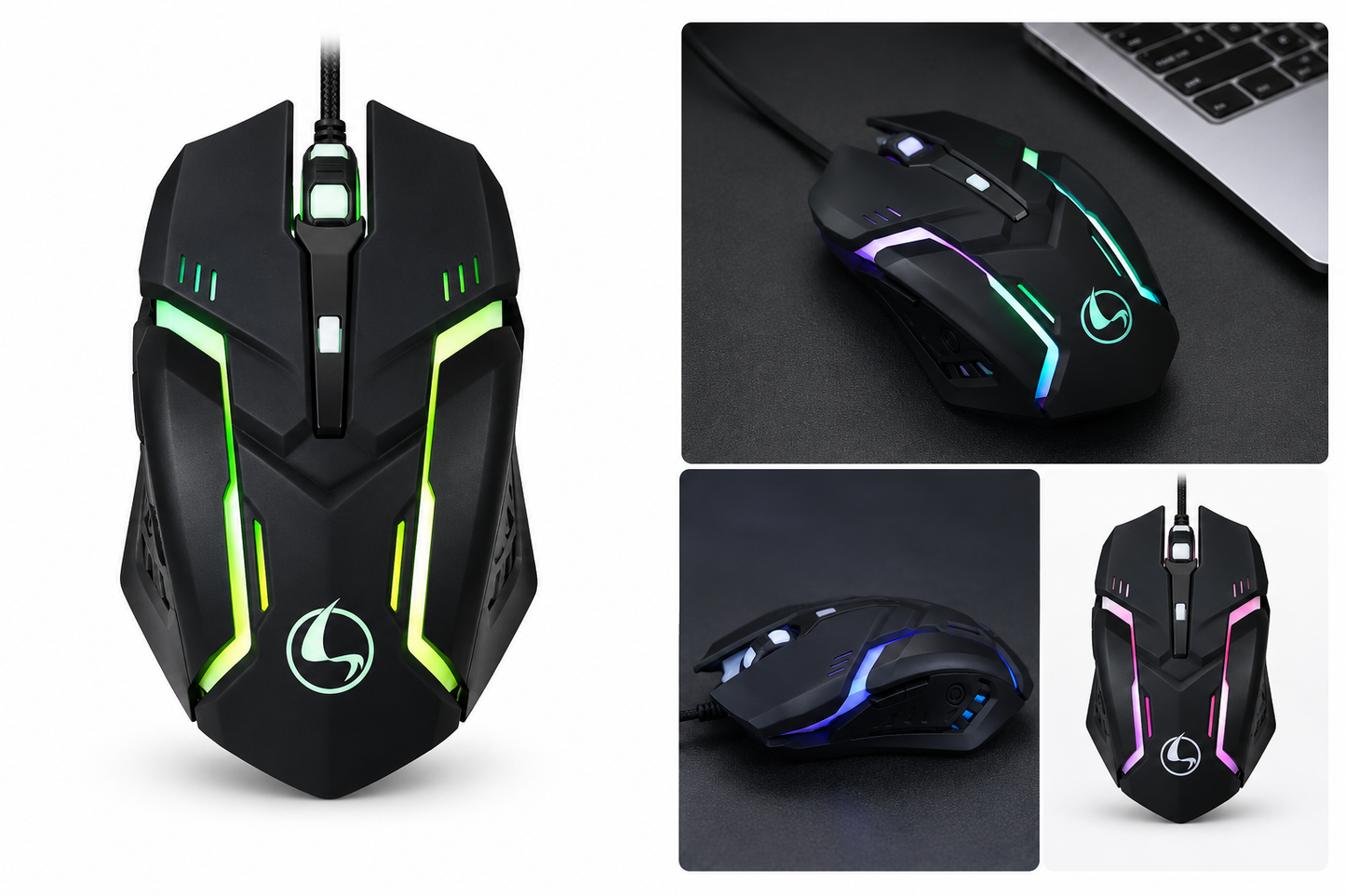 T2 Pro Gaming Mouse Wired RGB | 3200 DPI | USB Optical Mouse | IJ Computers